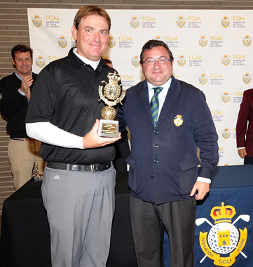 Álvaro Salto, ganador final del Ranking de Madrid de Golf. Foto:Luis Corralo