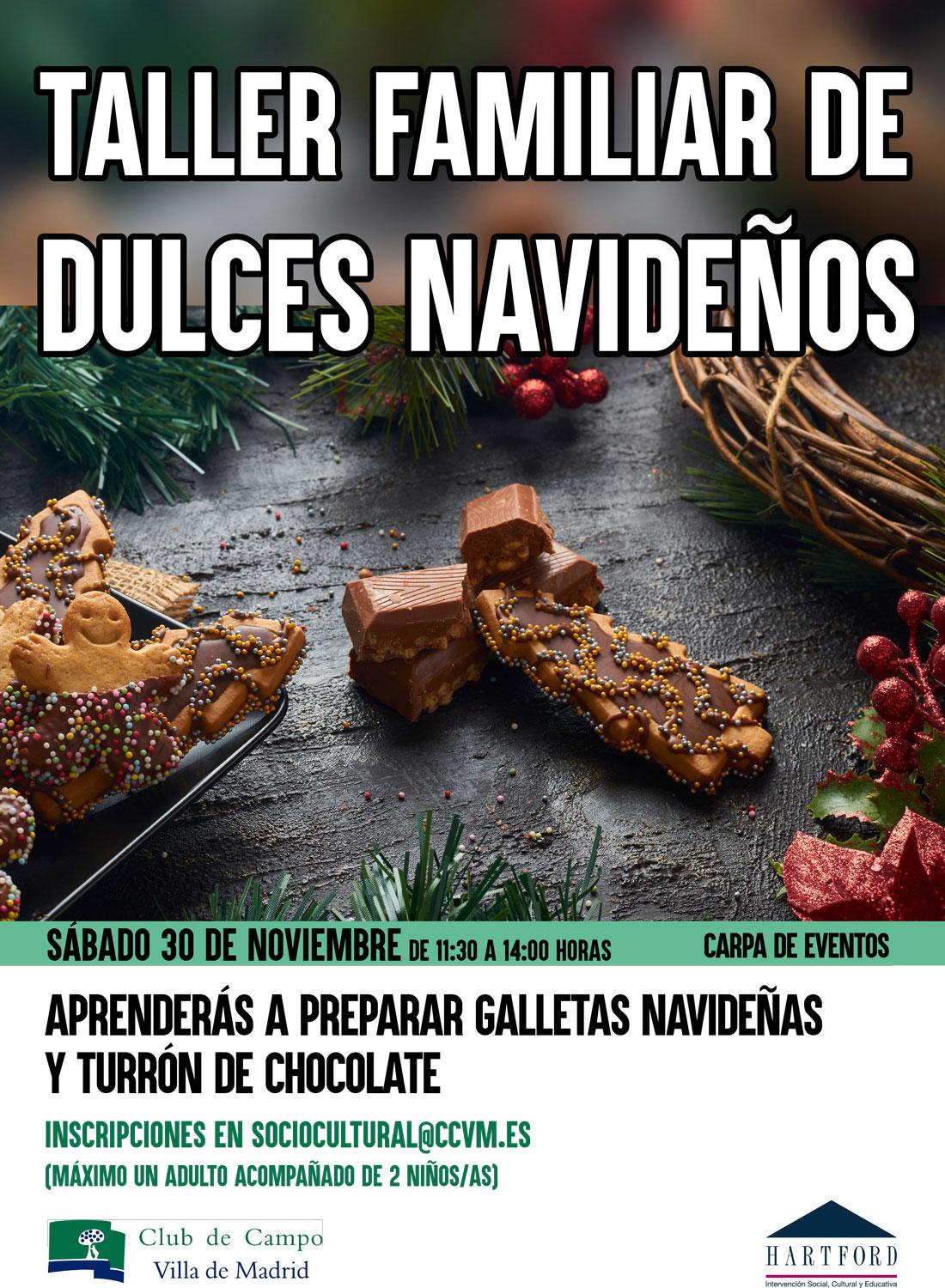 Cartel Taller Dulces Navideños