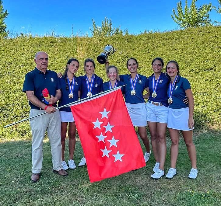 El equipo de Madrid campeón de España. Foto: Rfegolf