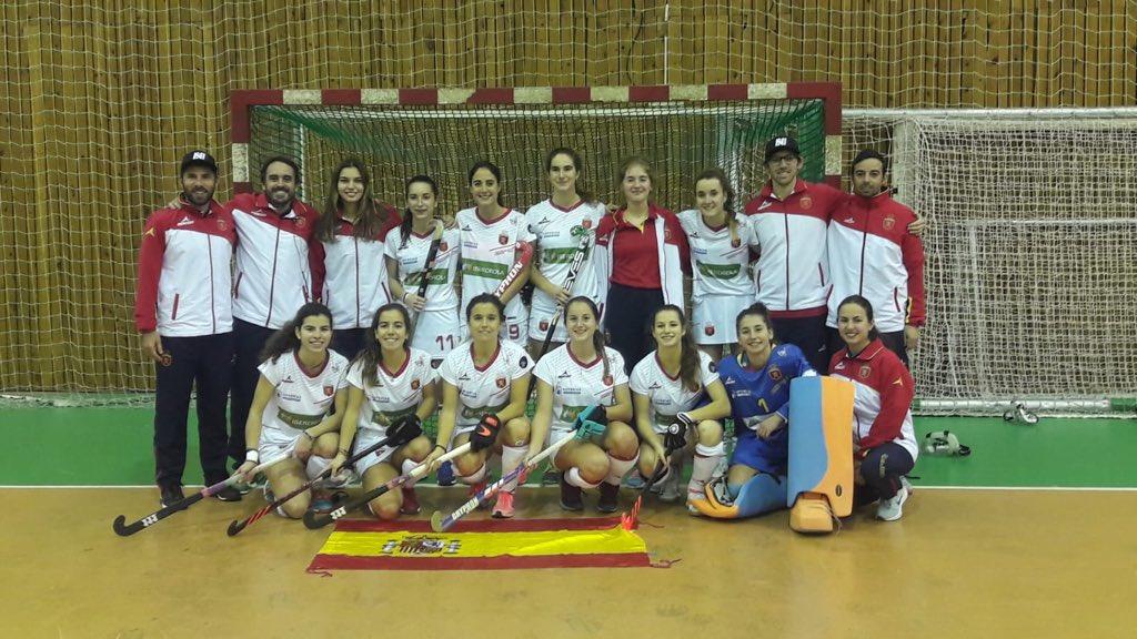 Campeonas del EuroHockey Indoor Femenino 2020. Foto: RFEH