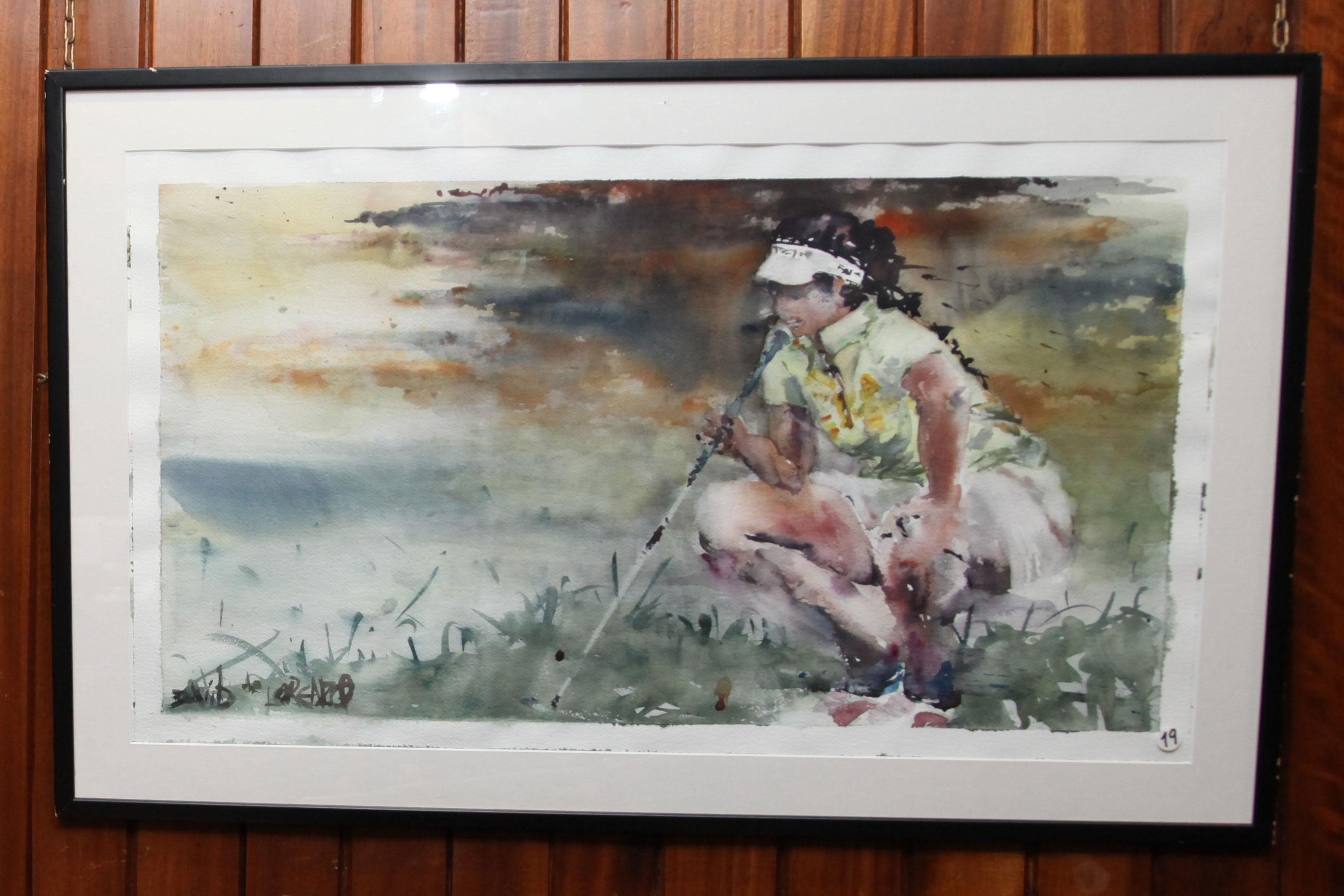 Obra ganadora del primer premio de 2018, titulada 'Golf chica', de David de Lorenzo.