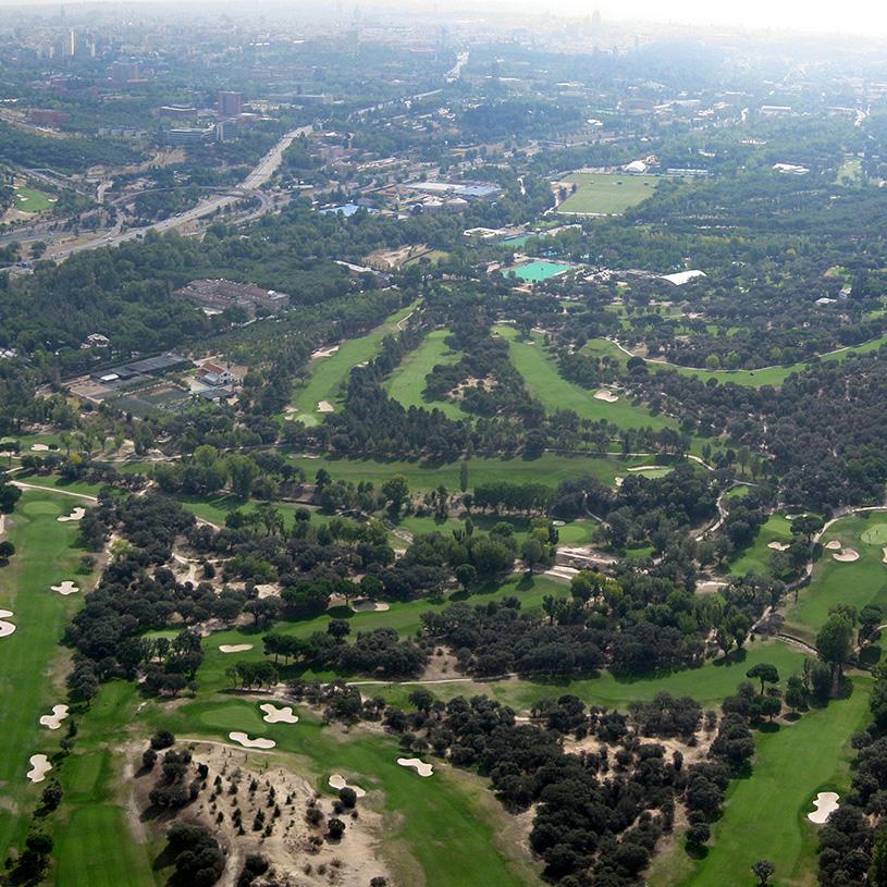 Imagen aérea del Club de Campo Villa de Madrid