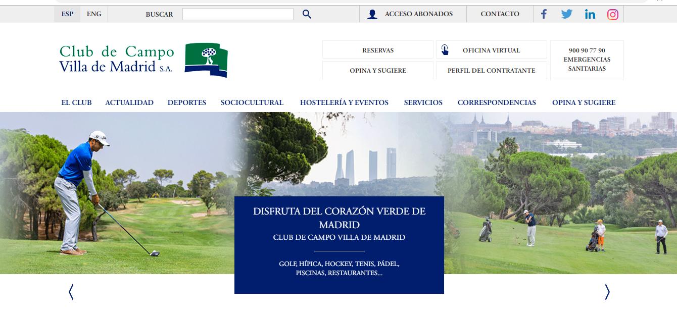 Oficina virtual Club de Campo Villa de Madrid.