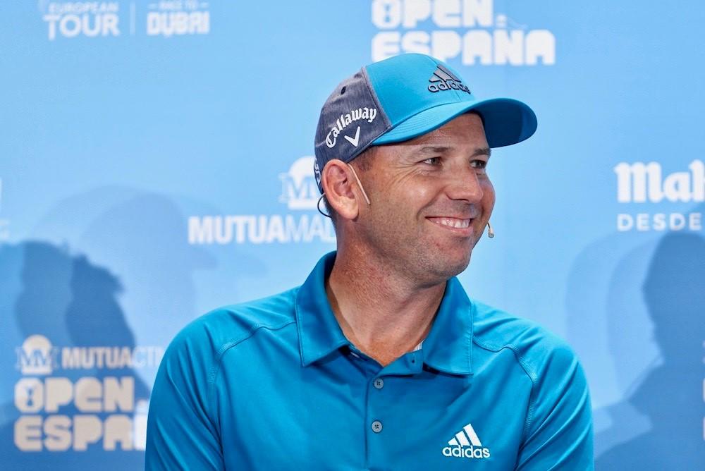 Sergio García, durante la presentación del Mutuactivos Open de España.