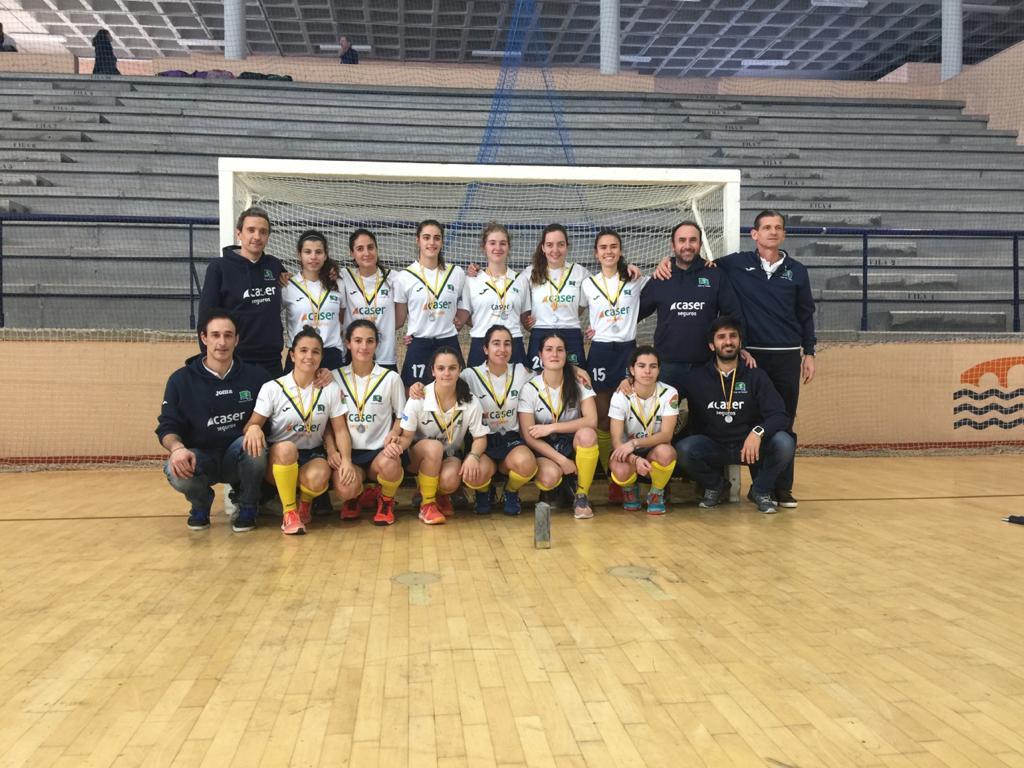 Equipo subcampeón del Campeonato de España hockey sala femenino 2020.