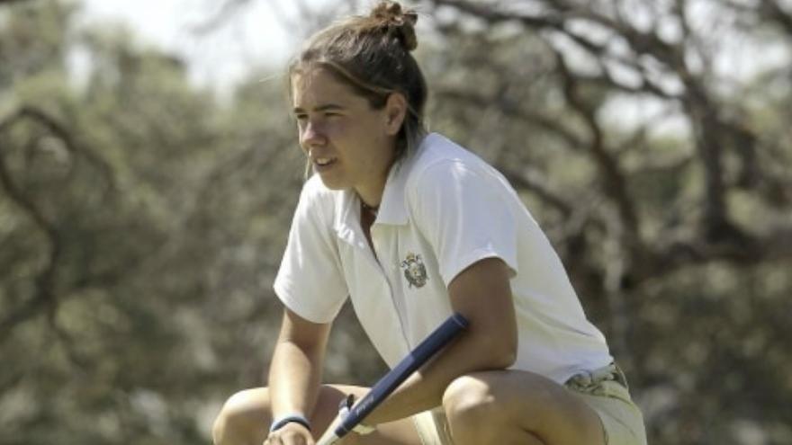 Blanca Fernández, durante la disputa de la Copa de Andalucía. Foto: FedGolfMadrid