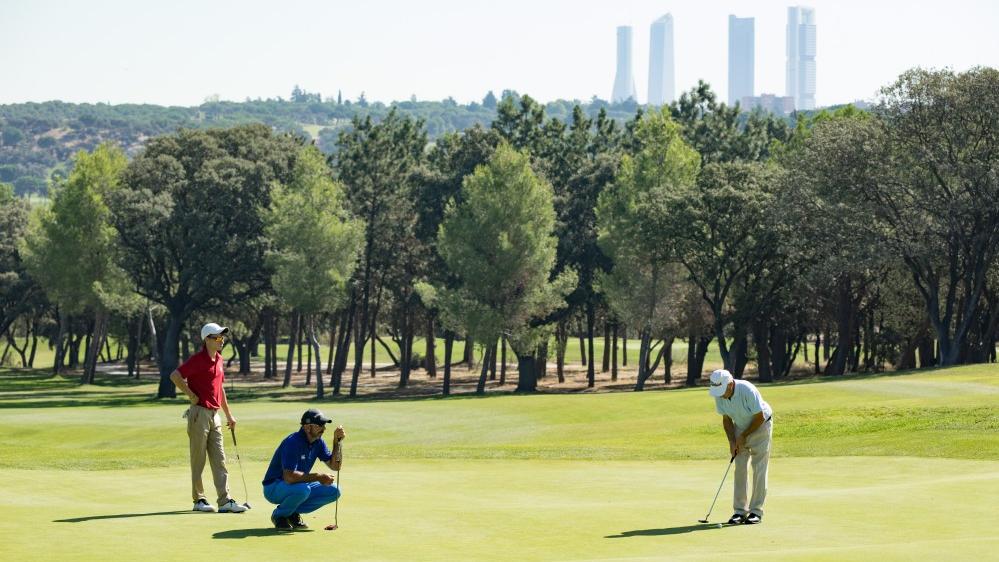 3 jugadores en el Club de Campo. Foto: Miguel Ros