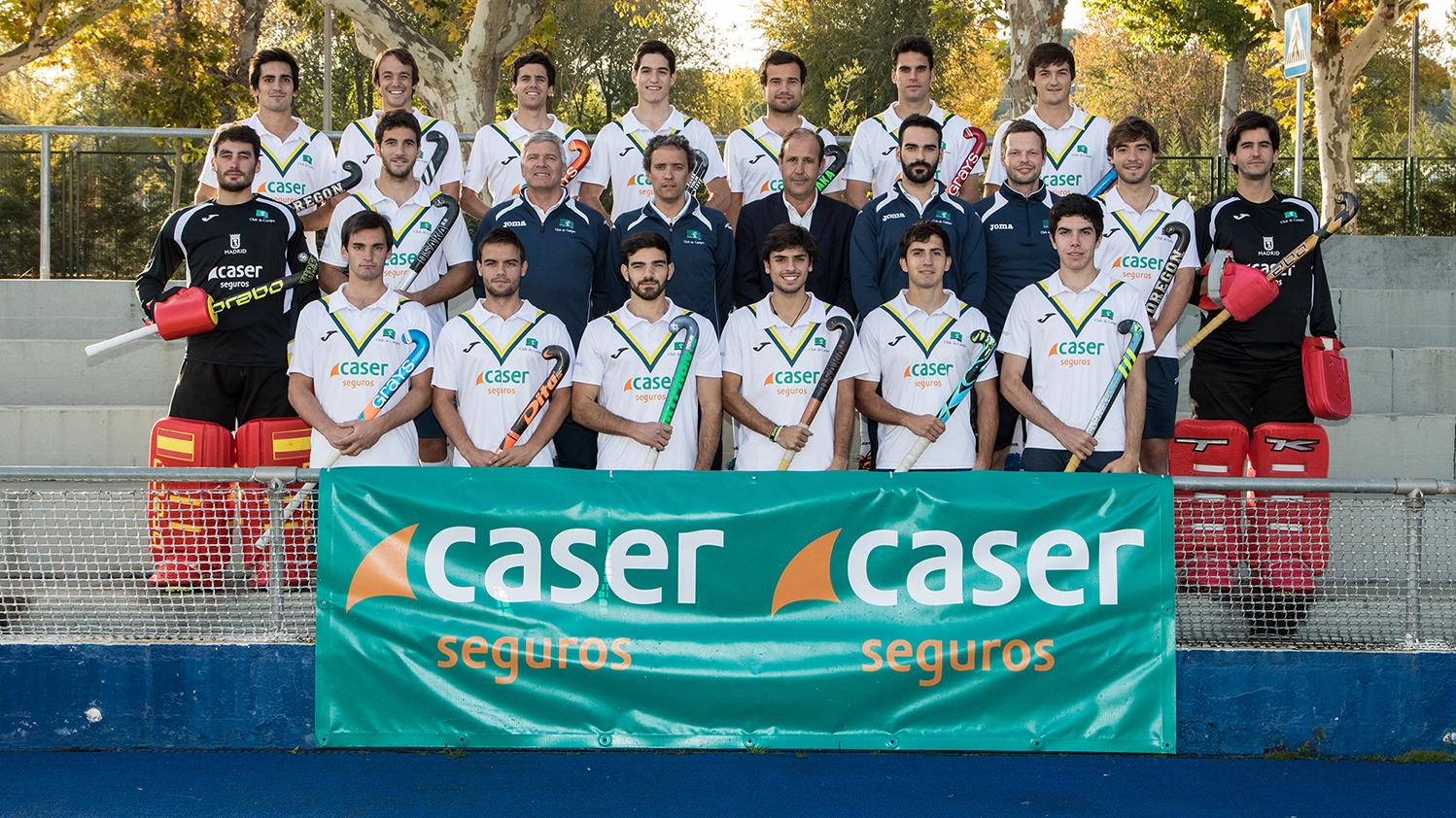 Plantilla y cuerpo técnico del Club de Campo 2017-2018. Foto: Miguel Ros