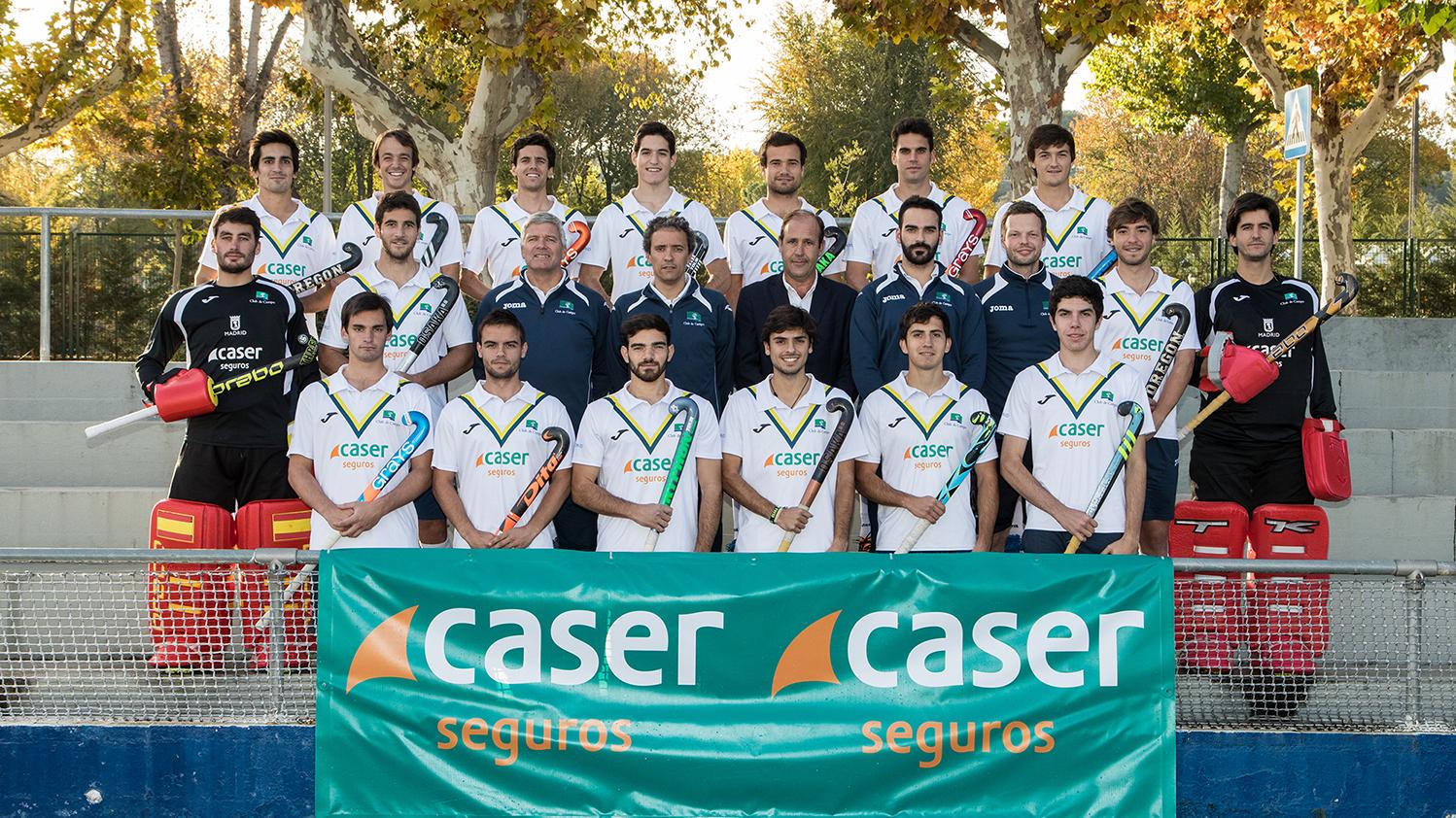 Plantilla y cuerpo técnico del Club de Campo 2017-2018. Foto: Miguel Ros
