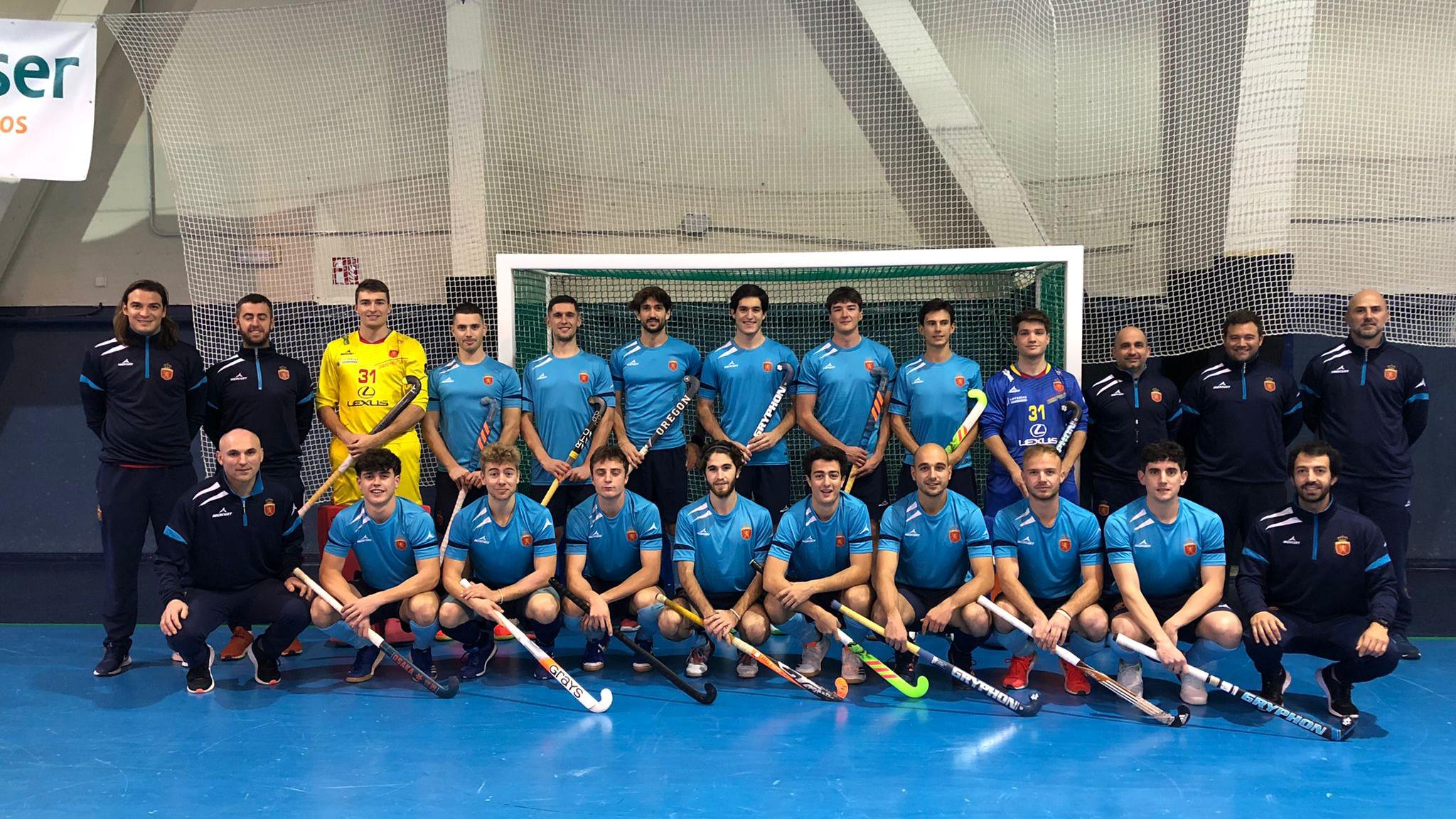 Selección española para el Eurohockey II. Foto: Rfeh