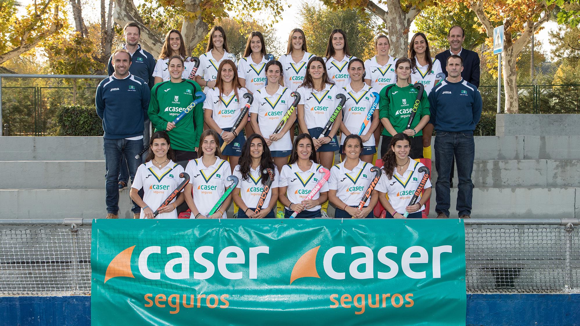 Plantilla y cuerpo técnico del Club de Campo 2017-2018. Foto: Miguel Ros