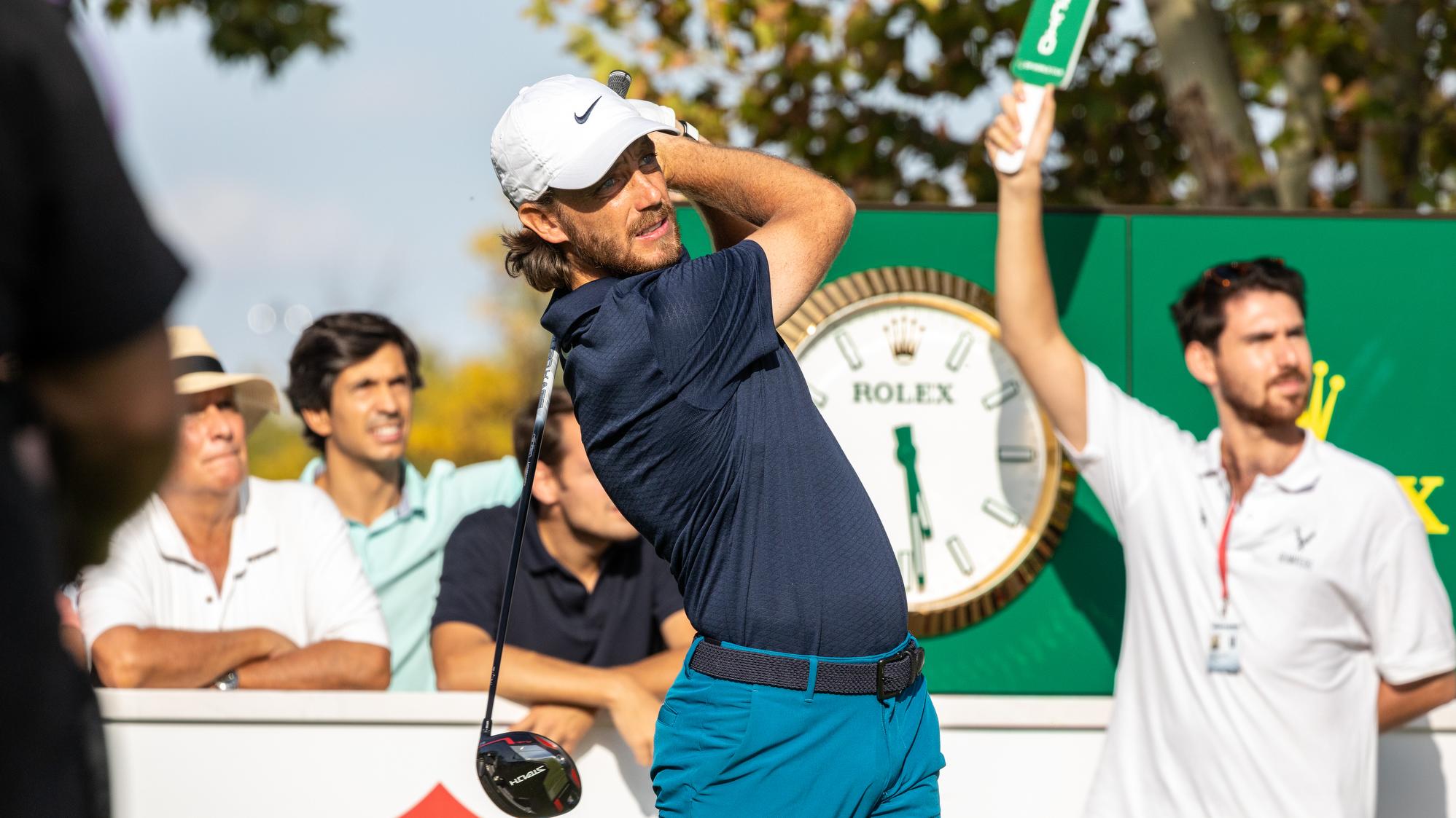 El inglés Tommy Fleetwood, en el Acciona Open de España presented by Madrid. Foto: Miguel Ángel Ros / CCVM