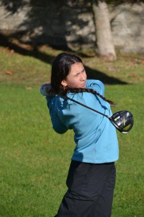 Cayetana Fernández, en la Copa Andalucía de golf 2021. Foto: Rfegolf