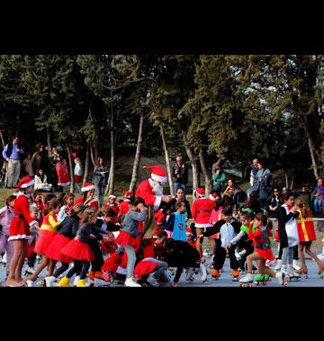 Festival navideño de patinaje