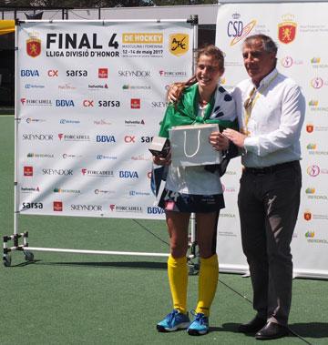 Alejandra Torres-Quevedo, mejor jugadora Sub-21 de la final de la Liga de División de Honor