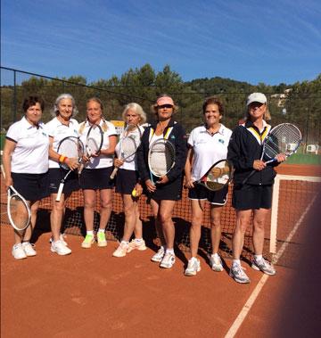 JUGADORAS +60 Y +70: Mercedes Anos, Silvia Serra, Emilia López Luzzatti, Mª. Teresa Pérez Villota, Elena Cámara, Mª.Julia Caravantes, Beatriz Calvo.