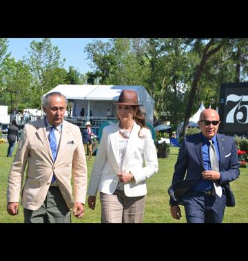 Jaime Baselga, la Infana Elena y Joaquín Ballesteros