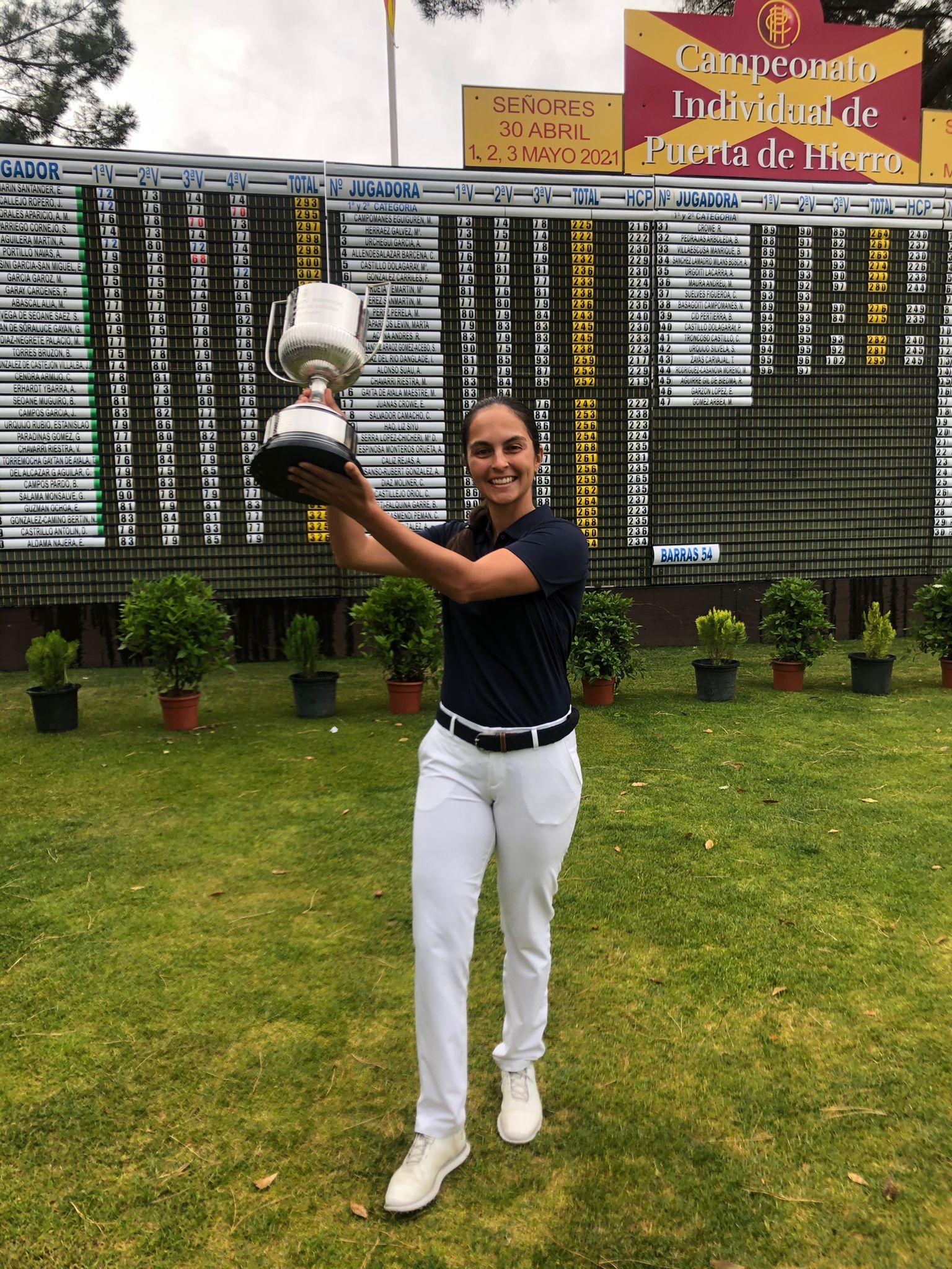 María Herráez, campeona del Abierto de Puerta de Hierro.