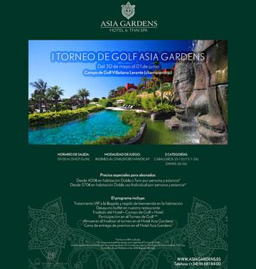 I TORNEO DE GOLF ASIA GARDENS