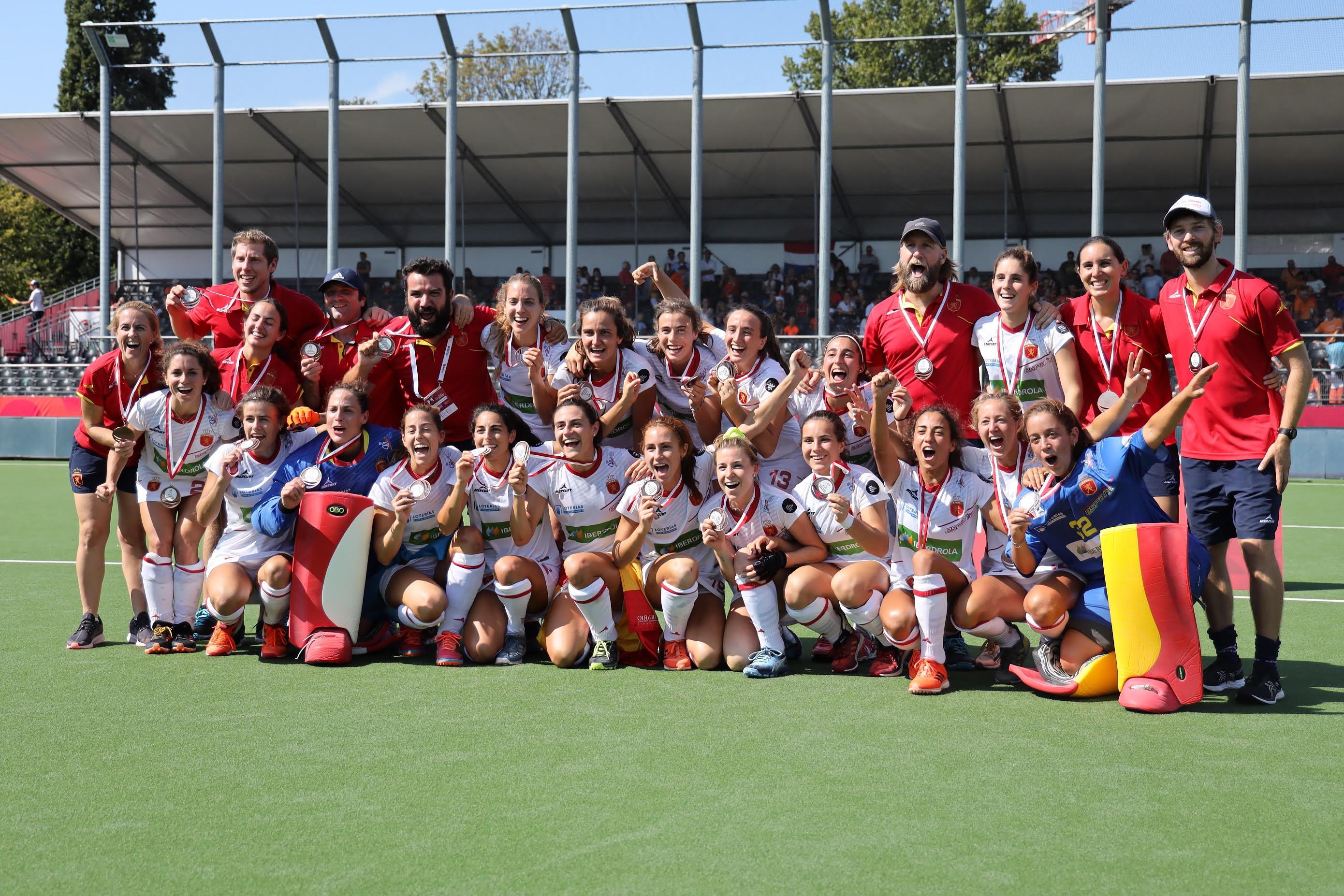 Las Red Sticks se han colgado el bronce continental en Bélgica. Foto: RFEH