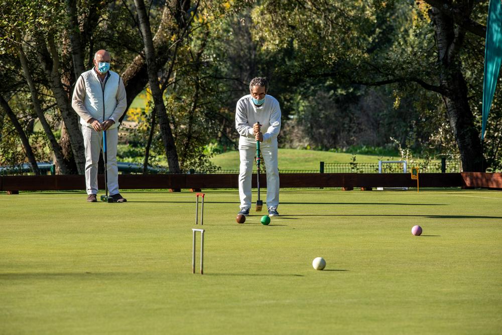 Partido de croquet en el Campeonato Inauguración CCVM Croquet. Foto: Miguel Ros