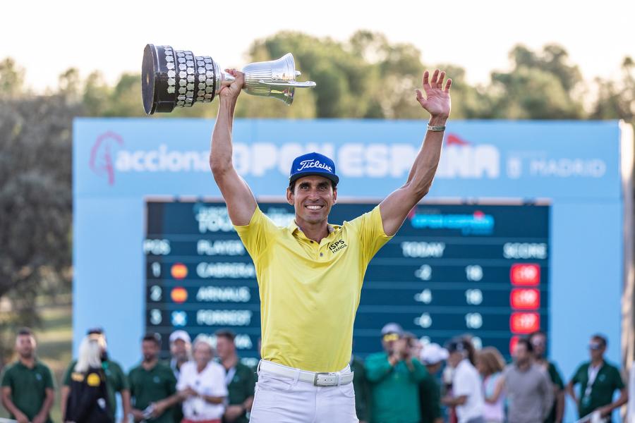 Rafael Cabrera Bello, campeón Acciona Open de España presented by Madrid. Foto: Miguel Ros / CCVM