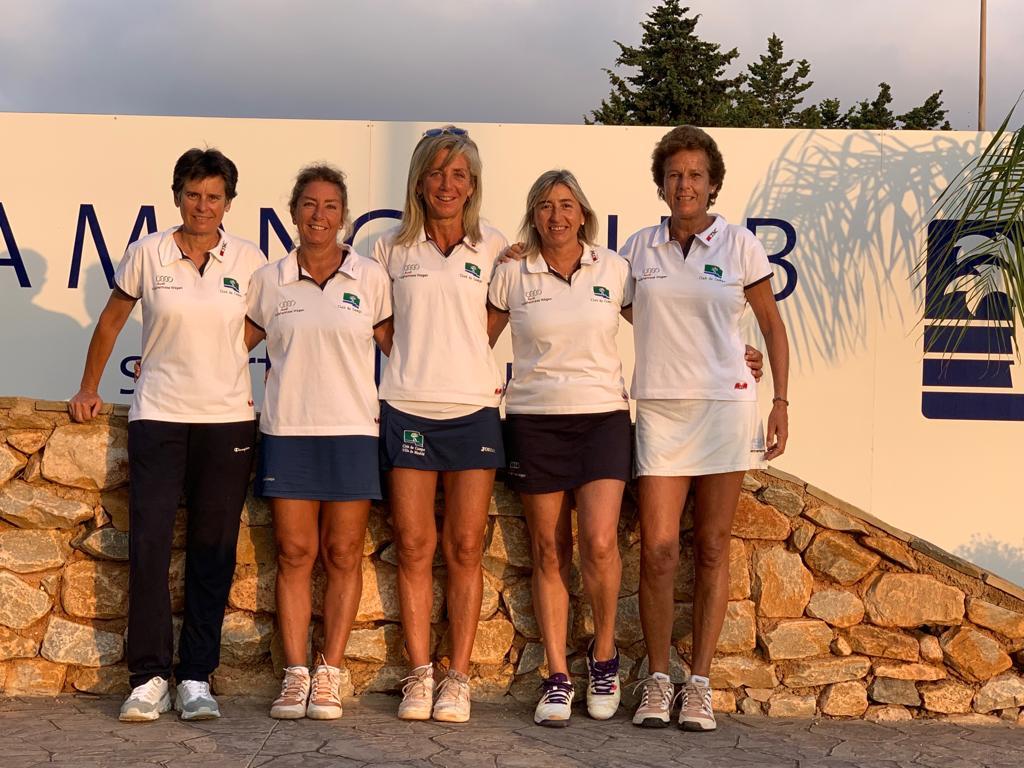 Equipo del Club subcampeón de Europa +50 de tenis.