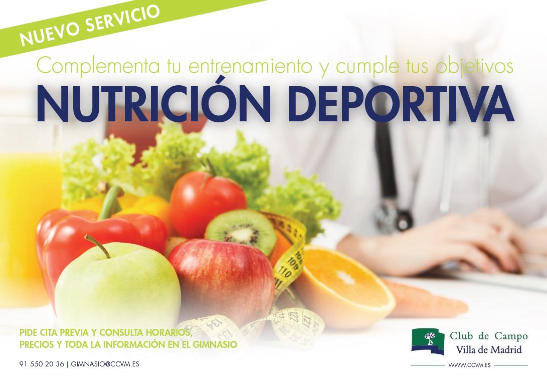 Nuevo servicio de nutrición en el Club.