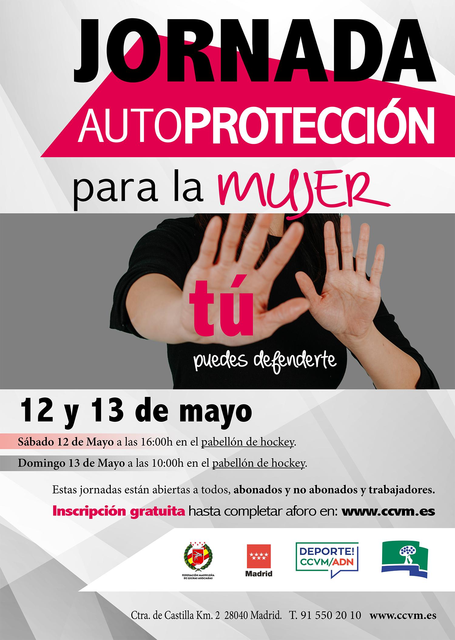 Cartel de la Jornada de Autoprotección para la Mujer
