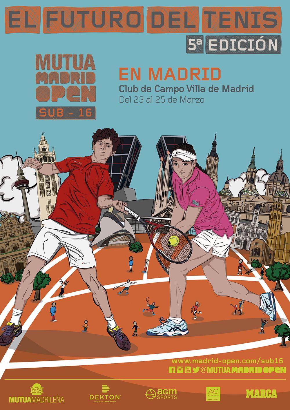 Cartel del Mutua Madrid Open Sub 16