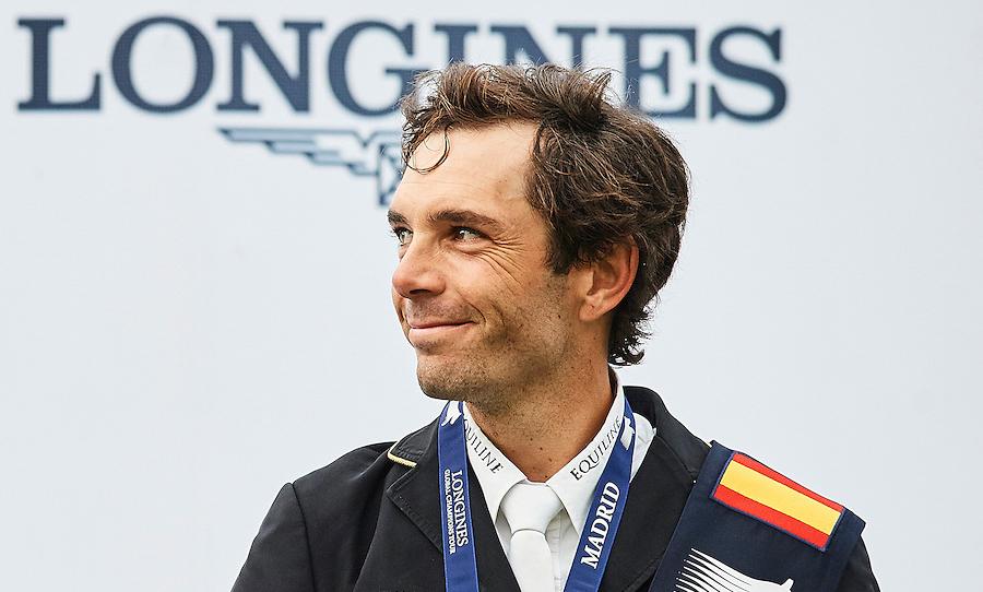 Eduardo Álvarez Aznar en el podio del CSI Madrid 5*-LGCT 2016