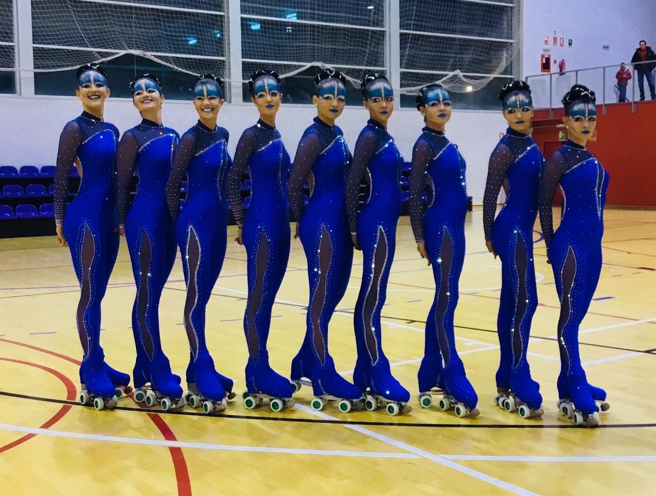 Equipo de patinadoras del Club de Campo