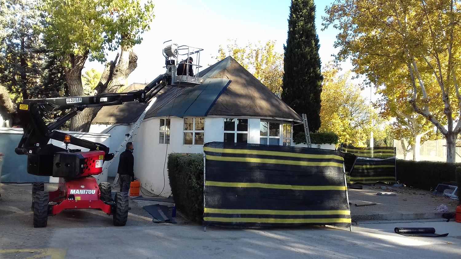 Impermeabilización de la cubierta actual del Chalet de Ajedrez 1