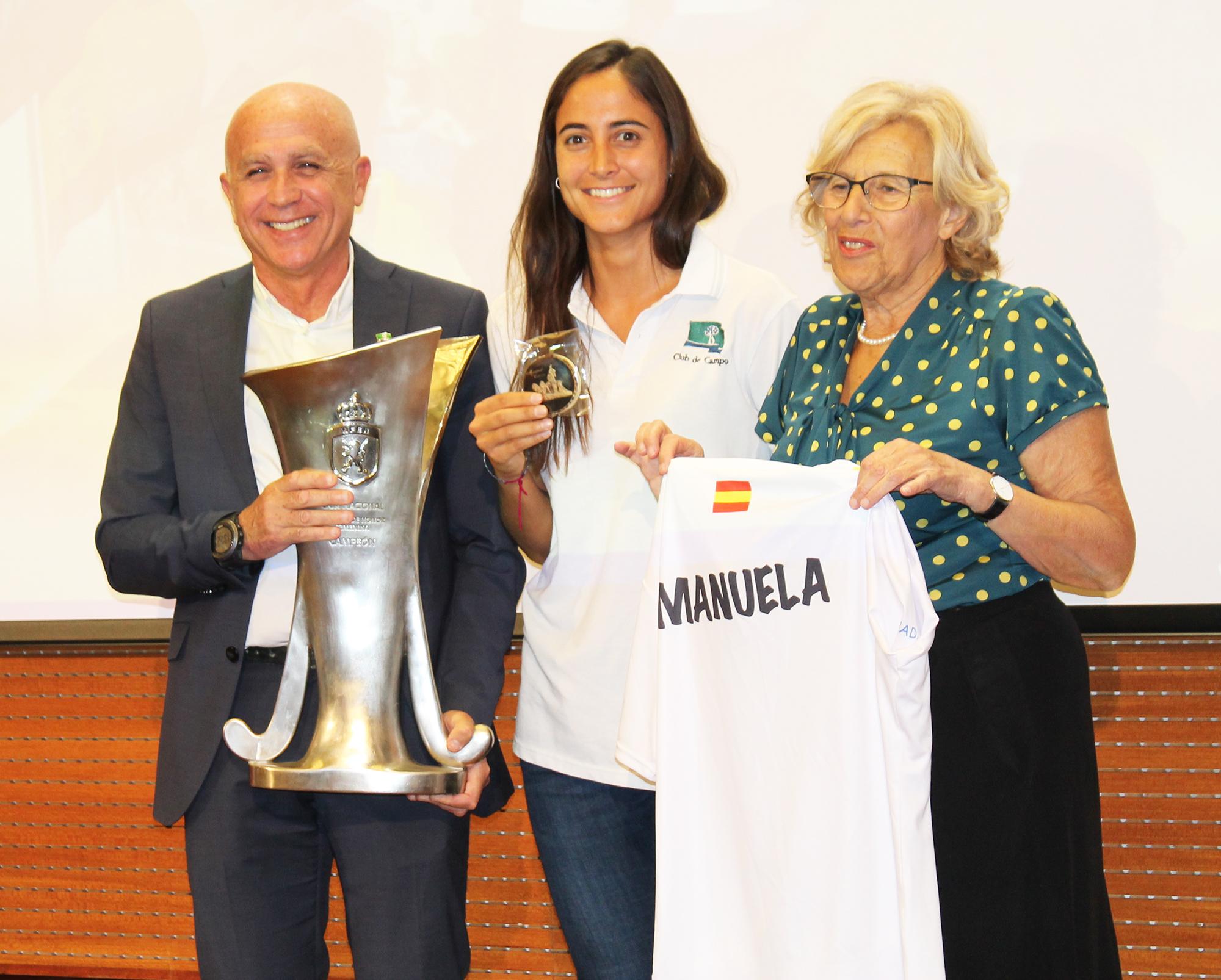 Joaquín Ballesteros, Amparo Gil y Manuela Carmena