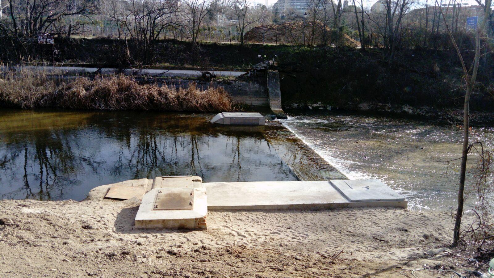 Nueva captación de agua para riego en el río Manzanares