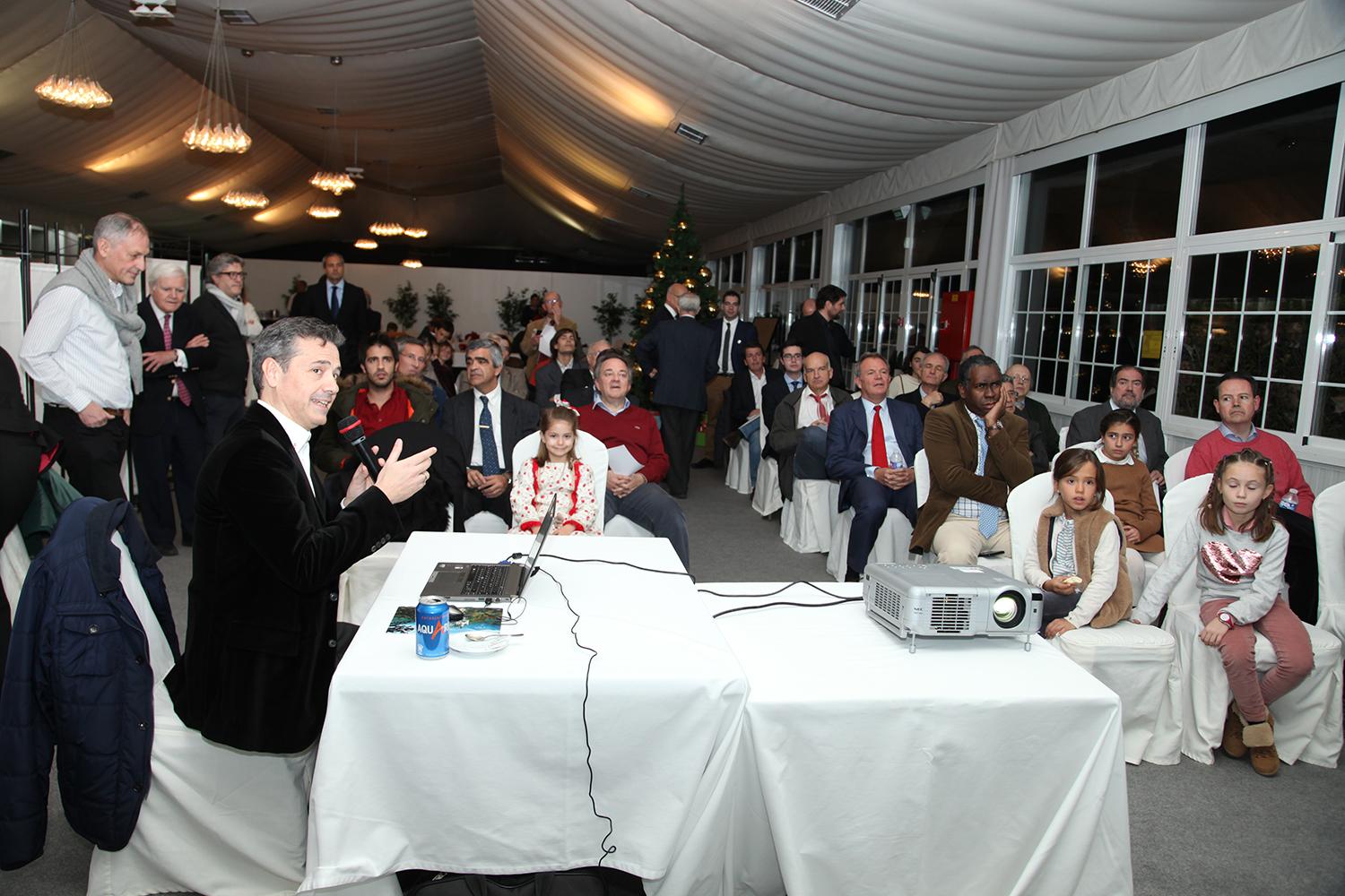 Pablo San Segundo dando la clase magistral