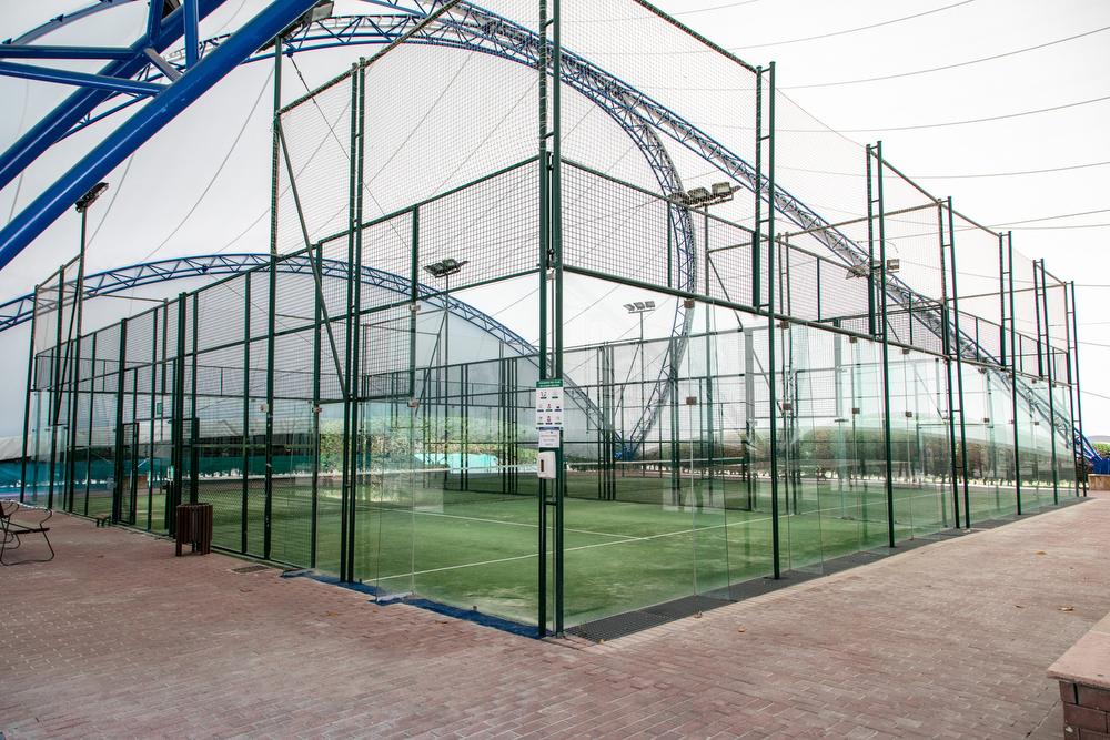 Pista de pádel del Club de Campo Villa de Madrid. Foto: Miguel Ros / CCVM